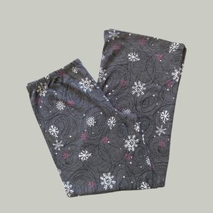 Hue Grey Snowflakes Pajama Pants